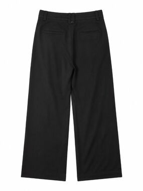 PENNYBLACK Black Pleated Wide Leg Trousers Size 2